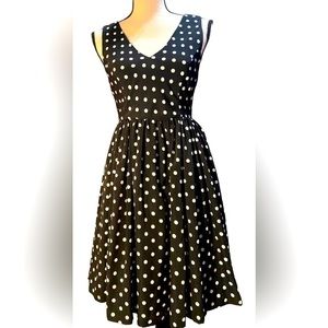 𝅺NORDSTROM- Everly Black and White Polka dot dress